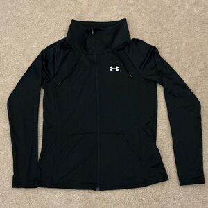 Under Armour Women’s Black Full-Zip Lightweight Training Shirt Jacket - Size S